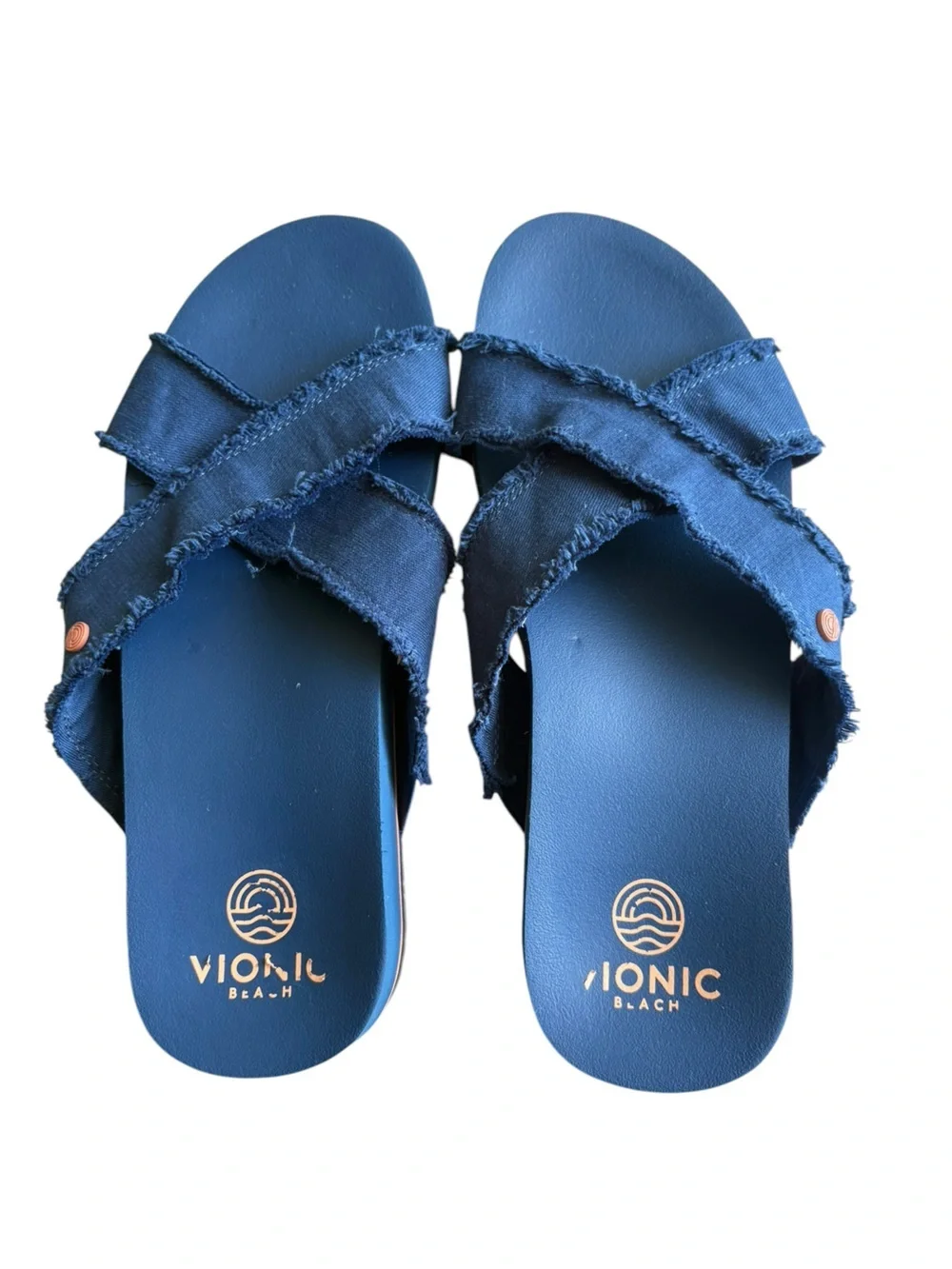 VIONIC Panama Beach Slide - Navy size 8